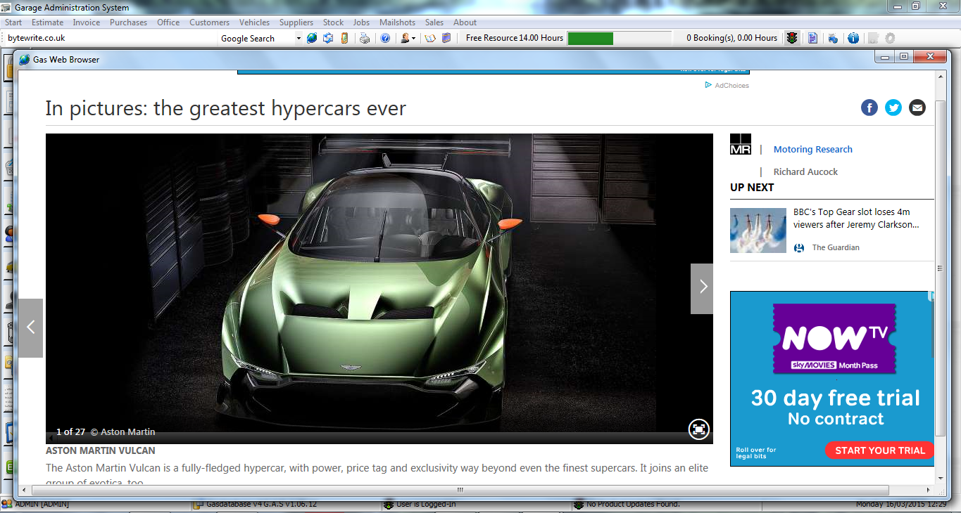 Sample Webpage entry